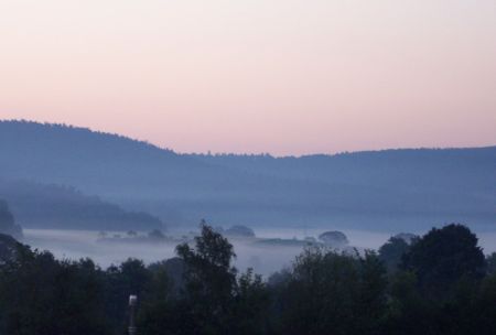 Nebel, Blickrichtung Osten